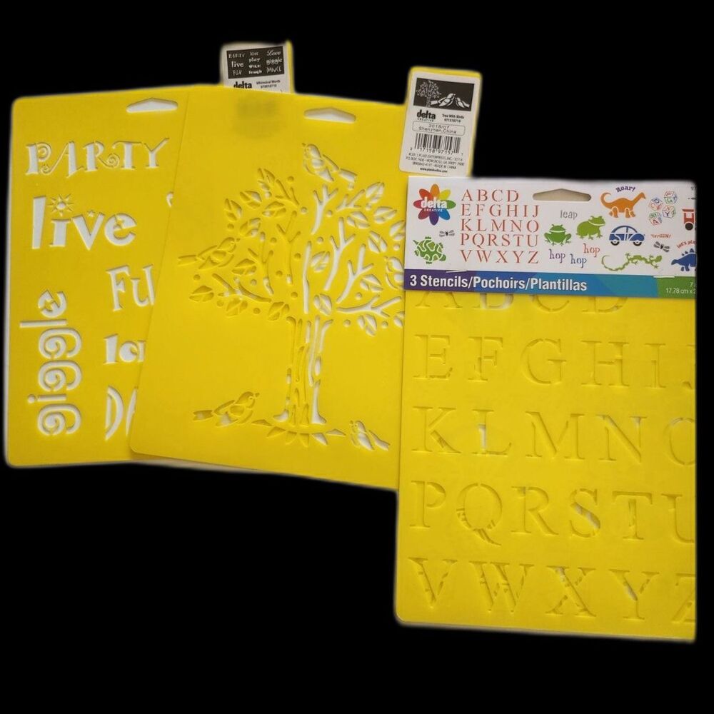 Set of 5 Stencils from Delta Creative B36